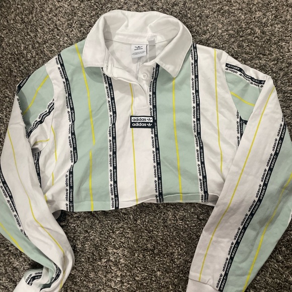 Adidas Long Sleeve Crop - Picture 1 of 8